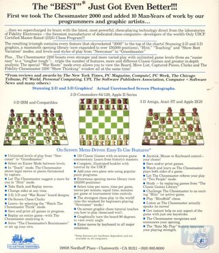 Chessmaster 2000, The - Atari ST game
